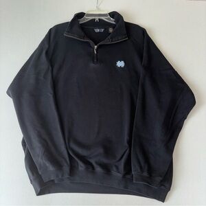 Title 322:

Notre Dame Quarter Zip XL Black Pima Cotton ND Logo
